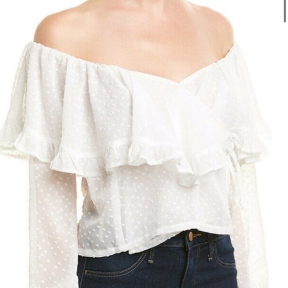 Flair the Label Vivienne White Top New L - Picture 1 of 2